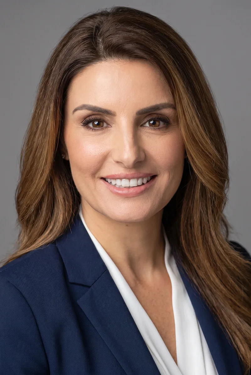 AI-generated portrait of Ada Nicodemou, keynote speaker