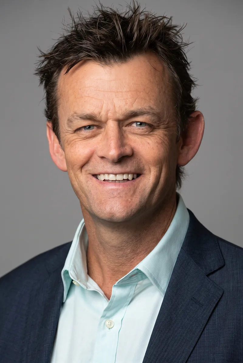 AI-generated portrait of Adam Gilchrist AM, keynote speaker