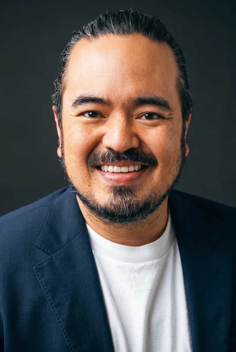 AI-generated portrait of Adam Liaw, keynote speaker