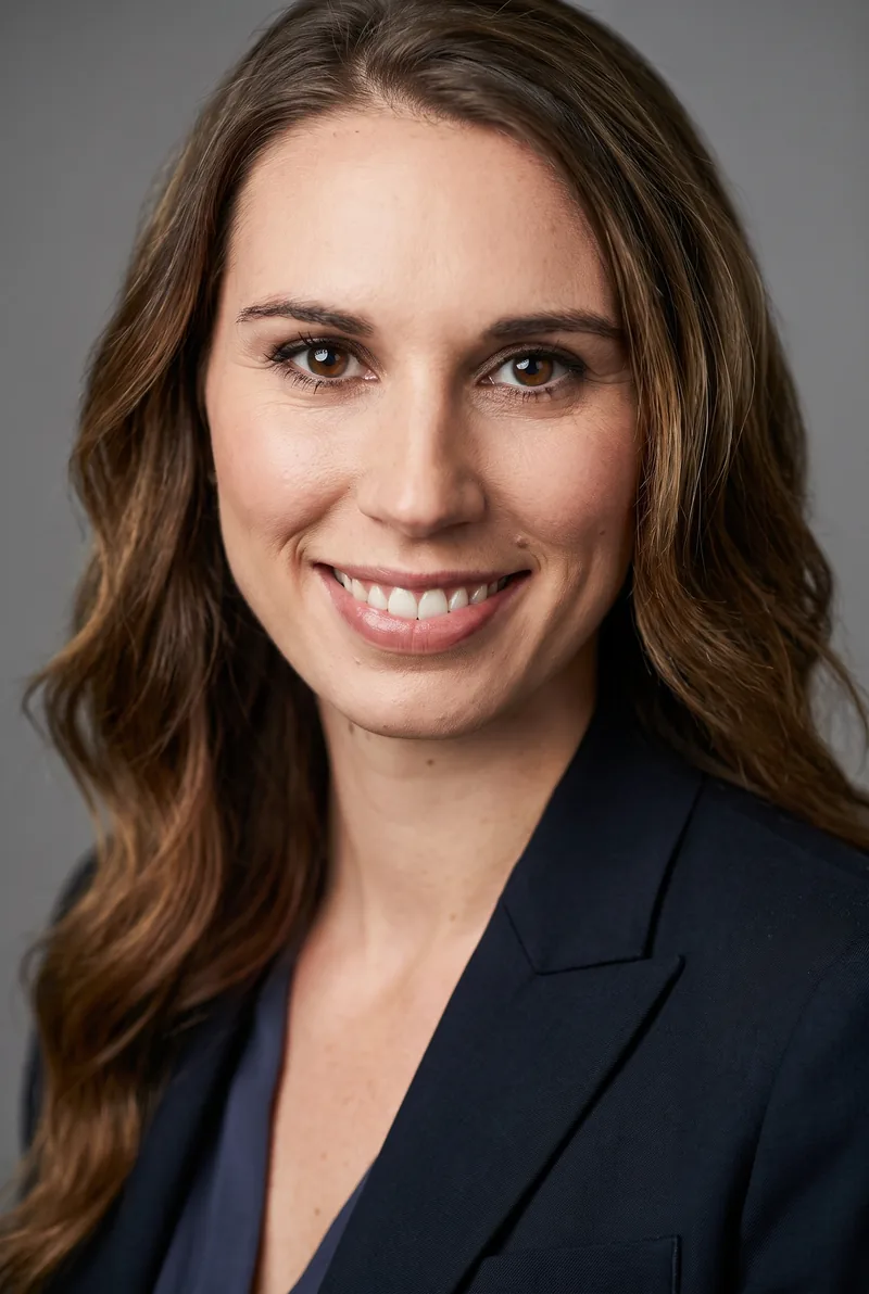 AI-generated portrait of Aimee Marks, keynote speaker