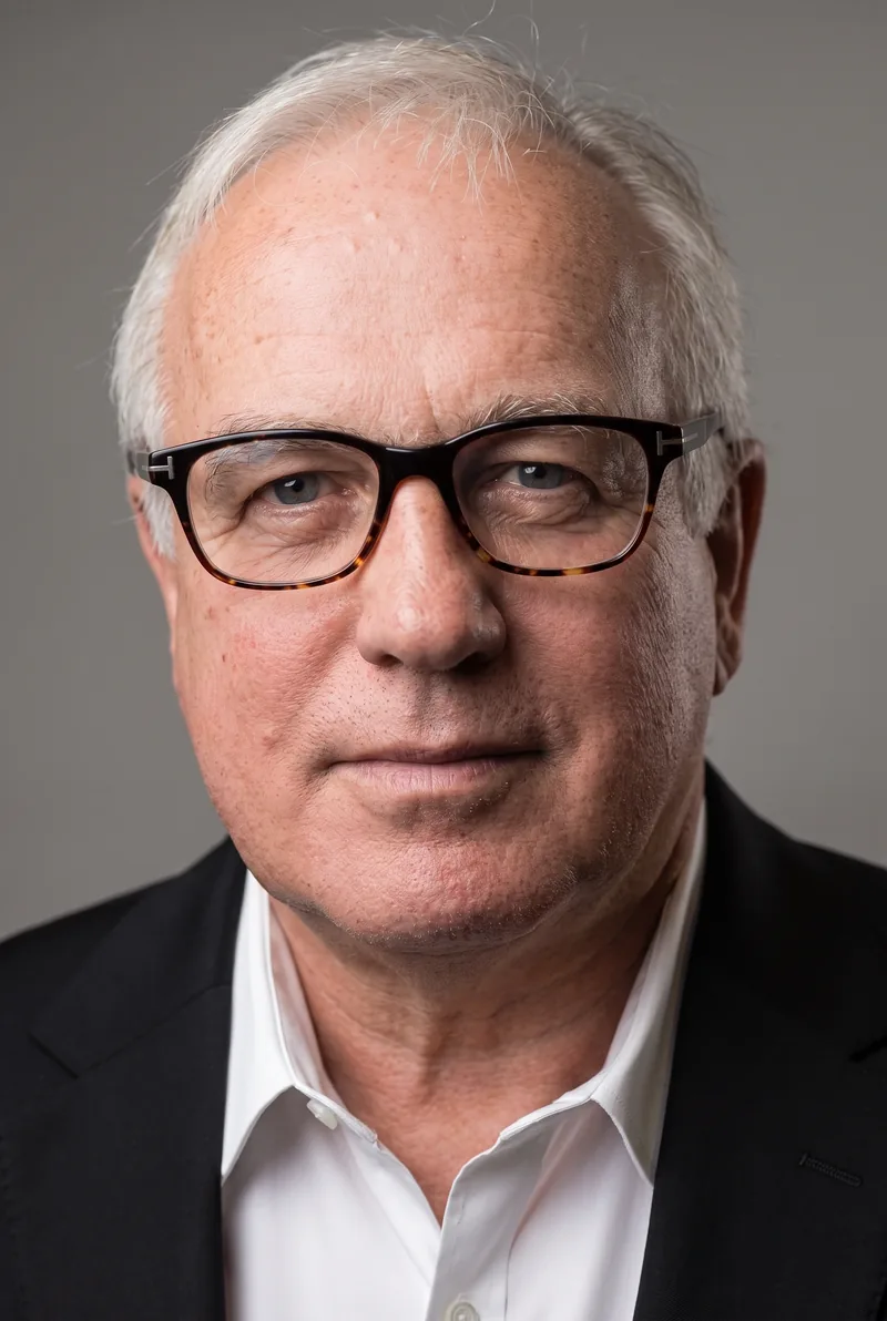 AI-generated portrait of Alan Kohler, keynote speaker