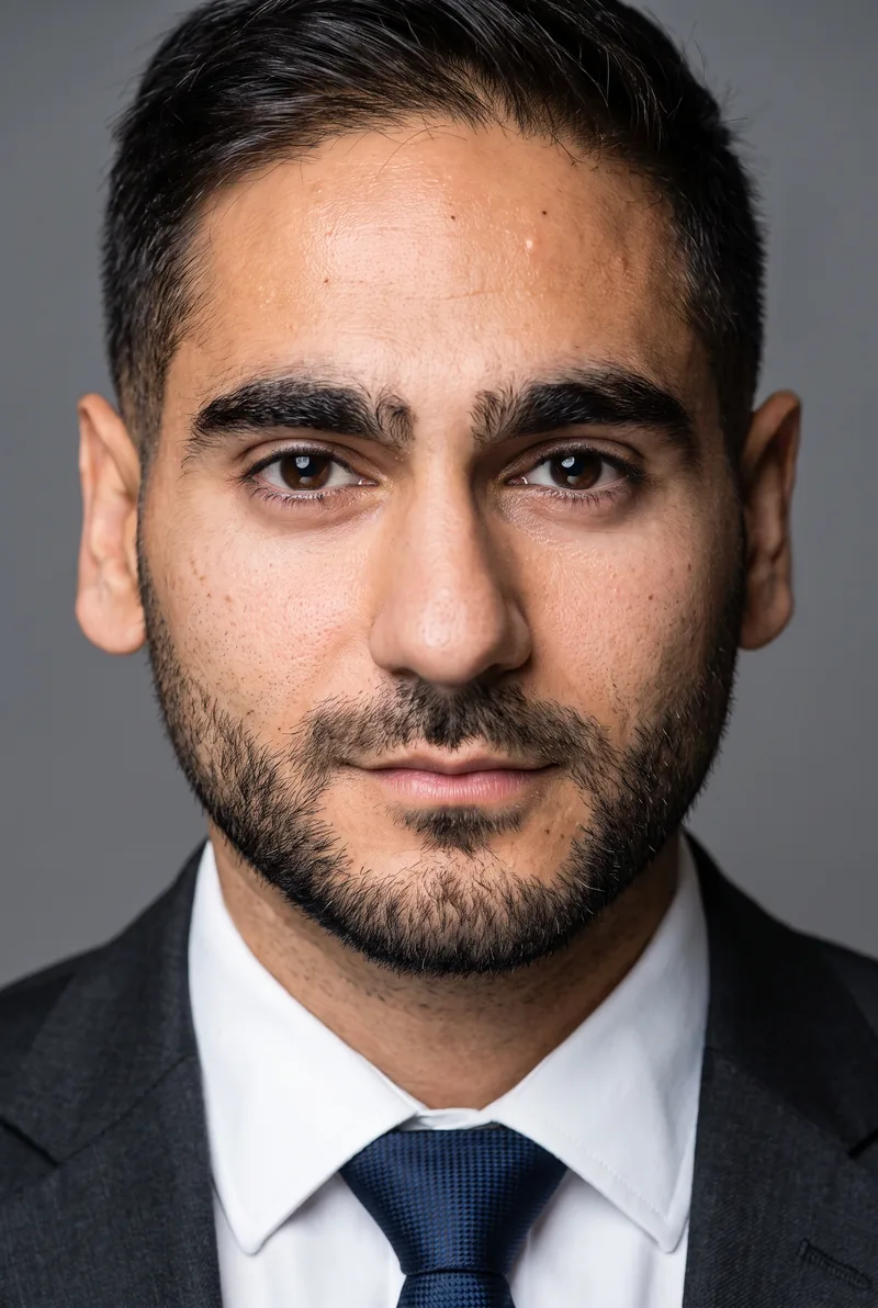 AI-generated portrait of Alex Banayan, keynote speaker