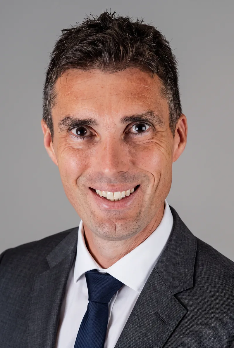 AI-generated portrait of Alex Moffat, keynote speaker