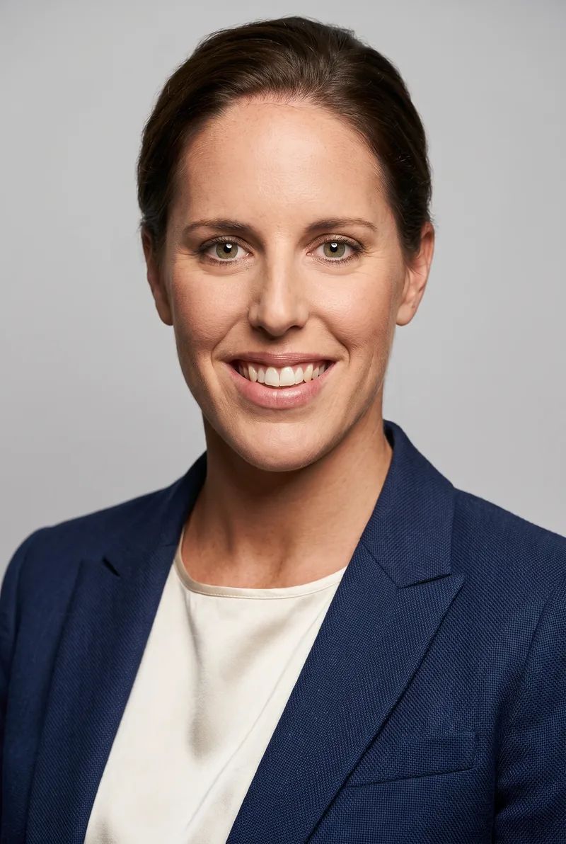 AI-generated portrait of Alicia Coutts OAM OLY, keynote speaker