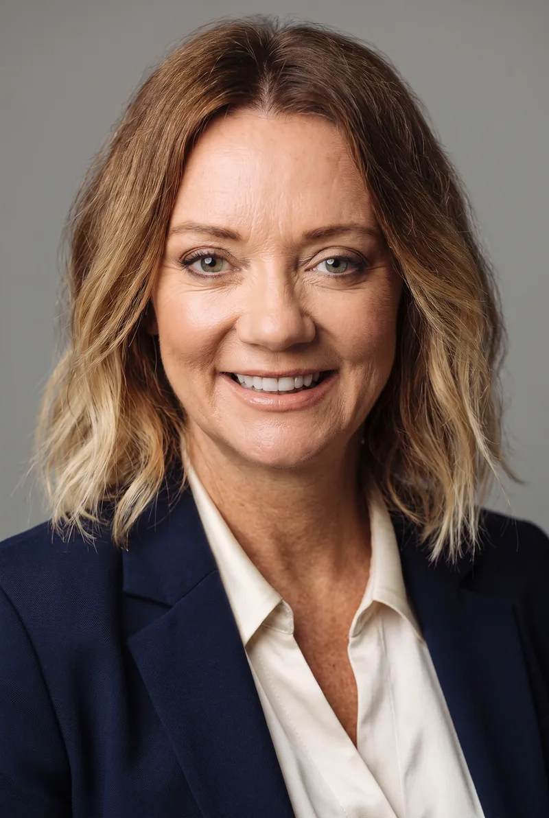 AI-generated portrait of Amanda Stevens, keynote speaker