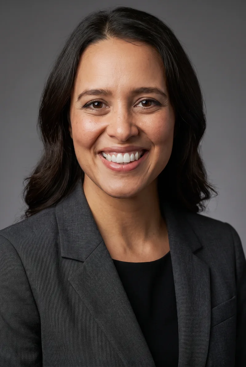 AI-generated portrait of Amberley Lobo, keynote speaker