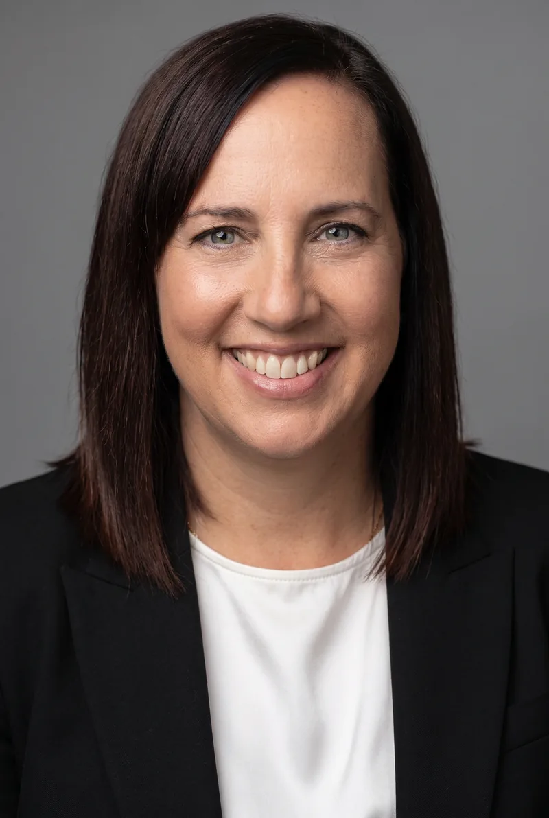 AI-generated portrait of Amy Jacobson, keynote speaker