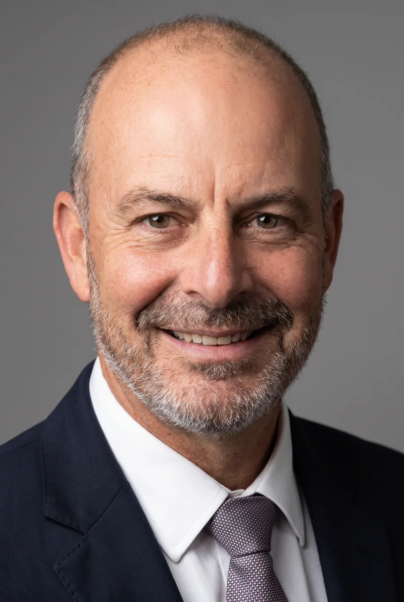 AI-generated portrait of Andrew Daddo, keynote speaker