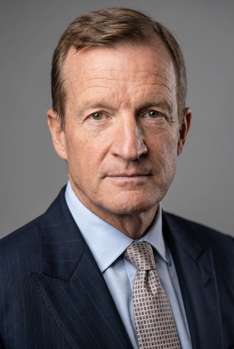 AI-generated portrait of Andrew MacLeod, keynote speaker