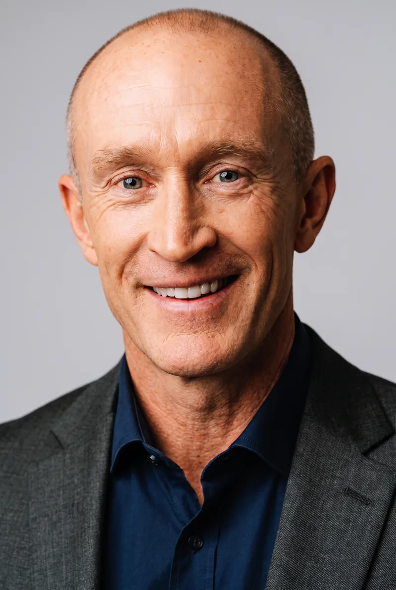 AI-generated portrait of Andrew May, keynote speaker