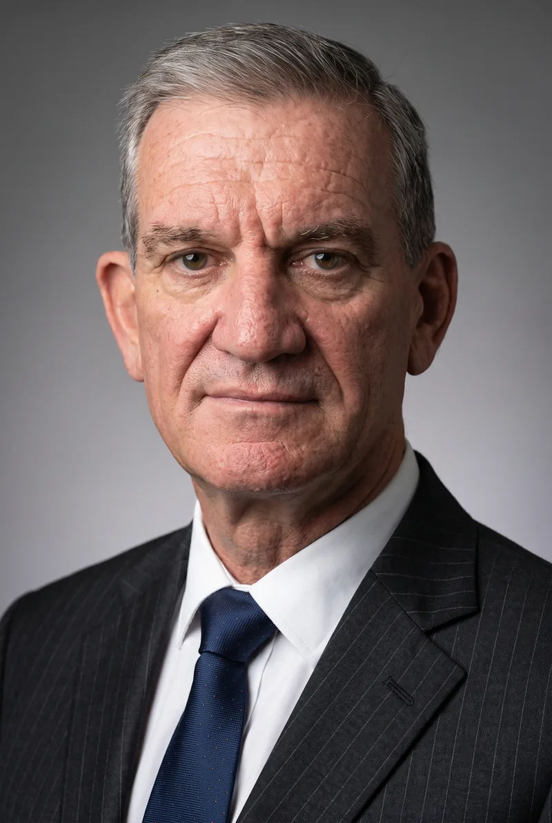 AI-generated portrait of Andrew Scipione AO APM, keynote speaker