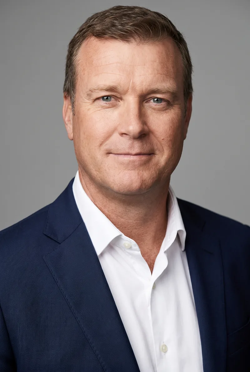 AI-generated portrait of Andrew Voss, keynote speaker