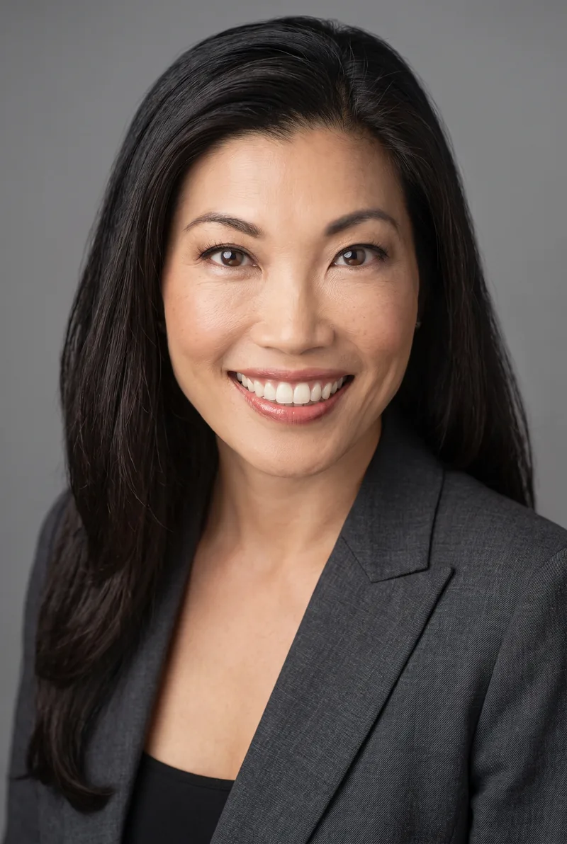 AI-generated portrait of Angela Chee, keynote speaker
