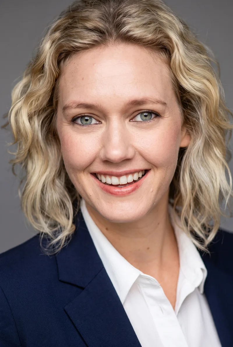 AI-generated portrait of Anna Daniels, keynote speaker