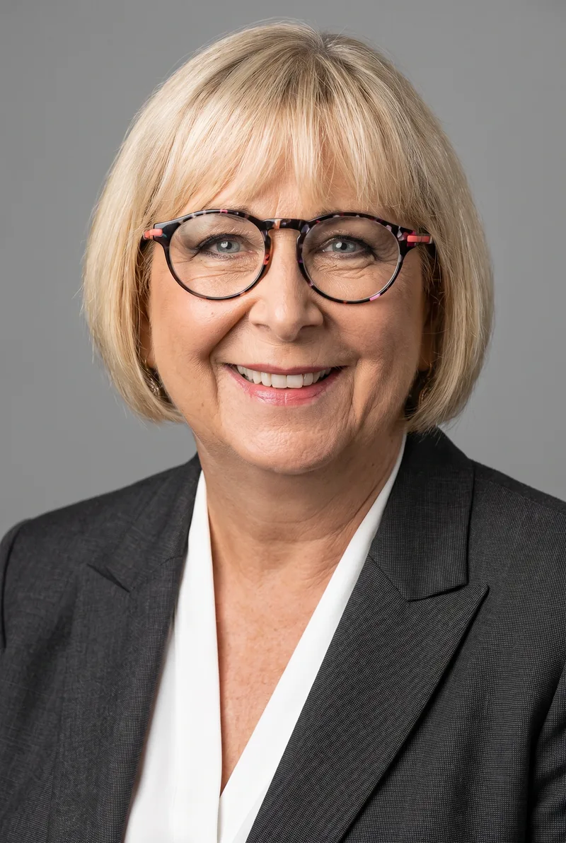 AI-generated portrait of Babette Bensoussan, keynote speaker