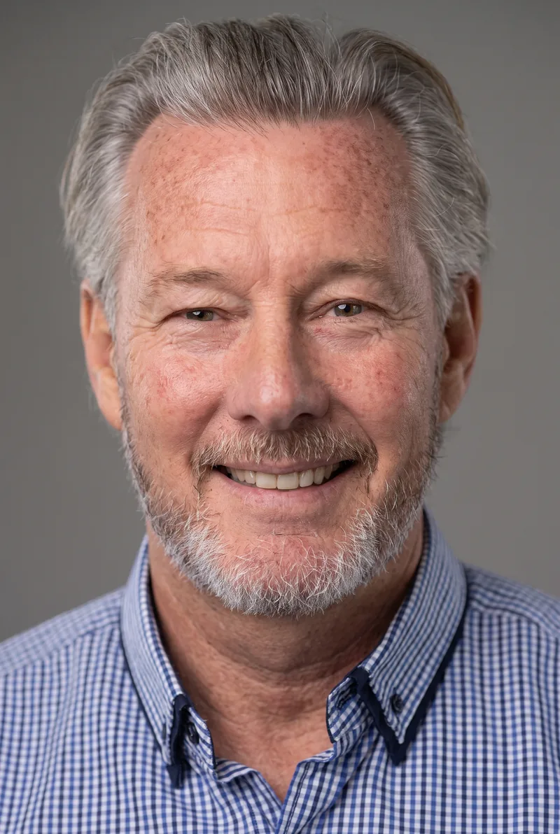AI-generated portrait of Barry Du Bois, keynote speaker