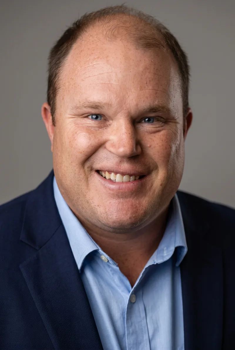 AI-generated portrait of Ben Haack, keynote speaker