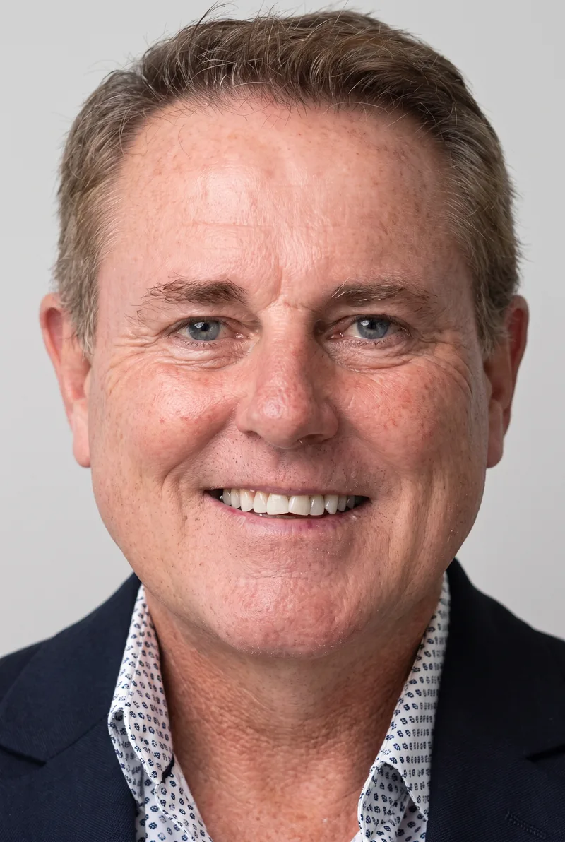AI-generated portrait of Ben McDevitt AM APM, keynote speaker