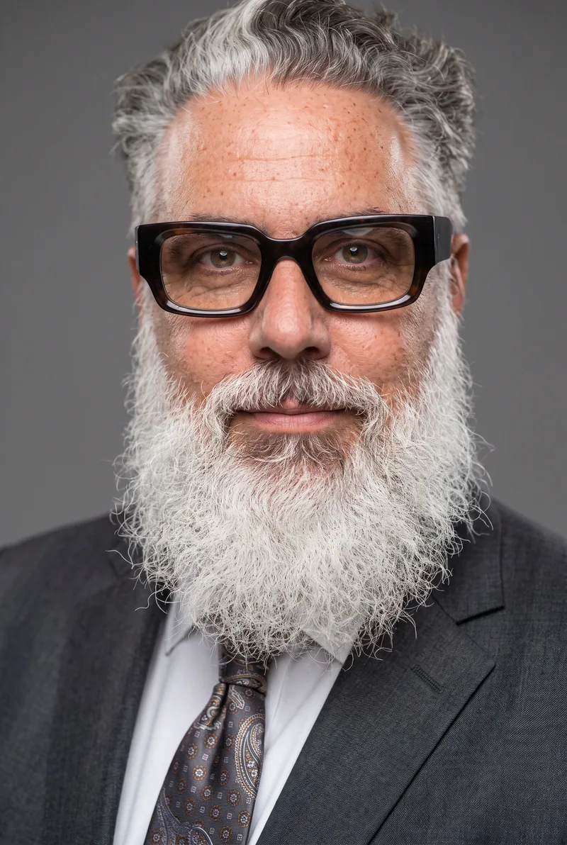 AI-generated portrait of Ben Sorensen, keynote speaker