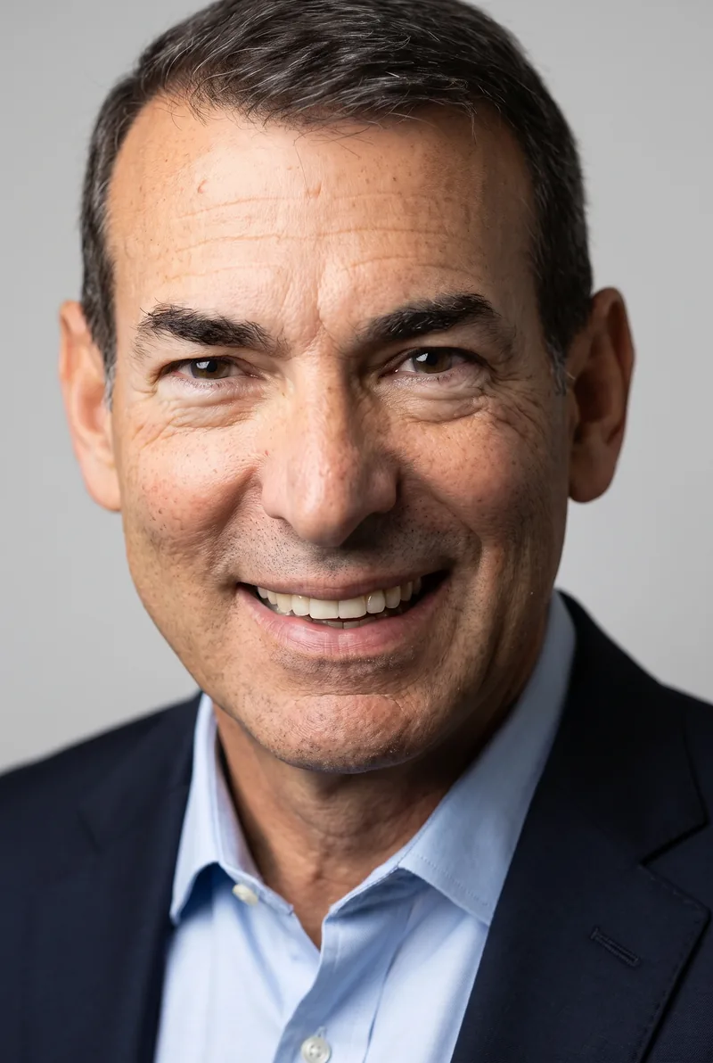 AI-generated portrait of Bob Schwartz, keynote speaker