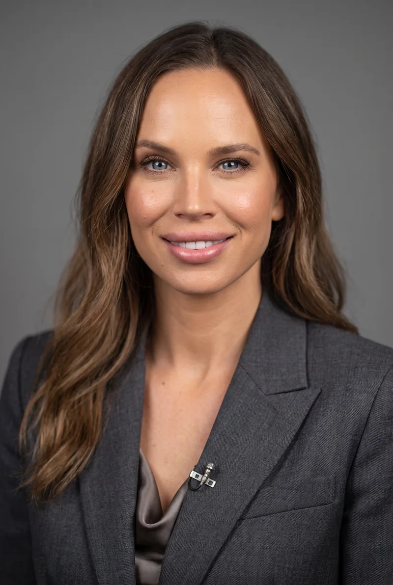AI-generated portrait of Bonnie Anderson, keynote speaker