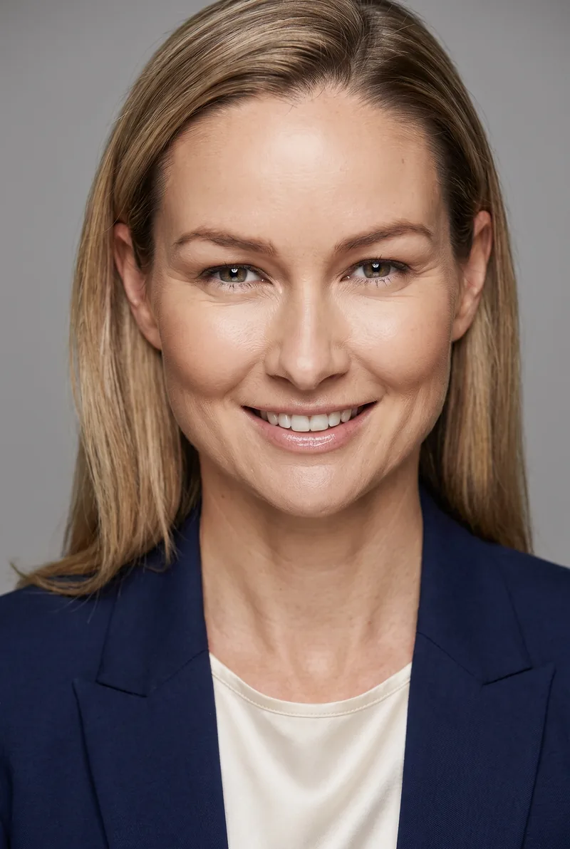 AI-generated portrait of Bree Laughlin, keynote speaker