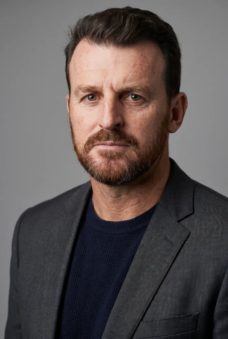 AI-generated portrait of Brendon Gale, keynote speaker