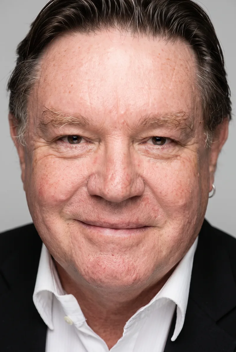 AI-generated portrait of Bryan Dawe, keynote speaker