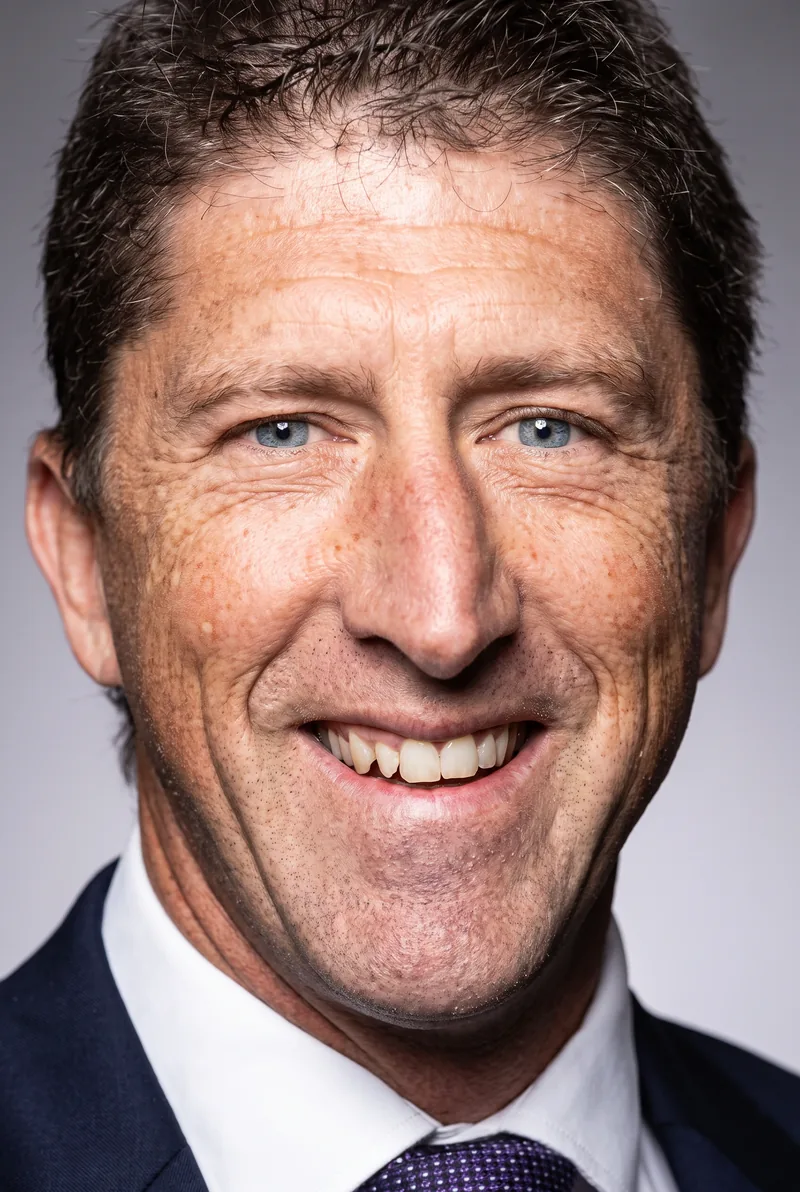 AI-generated portrait of Cameron Baud, keynote speaker