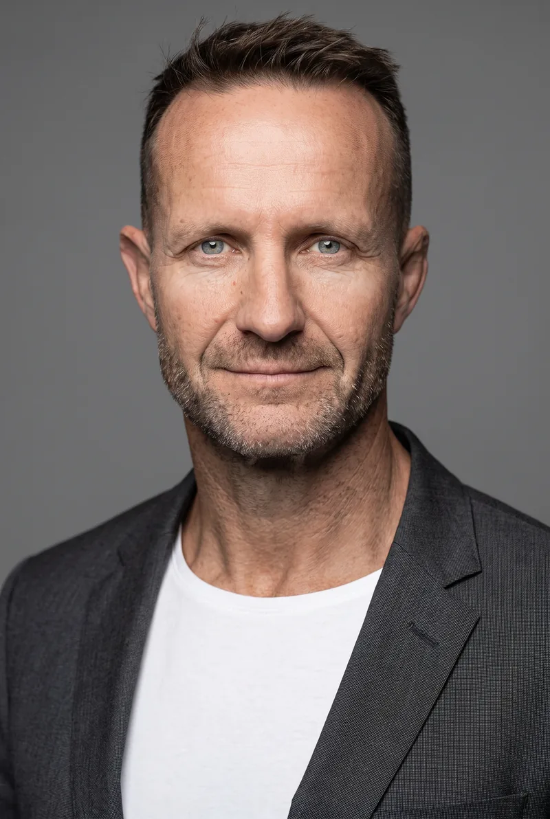 AI-generated portrait of Campbell Johnstone, keynote speaker