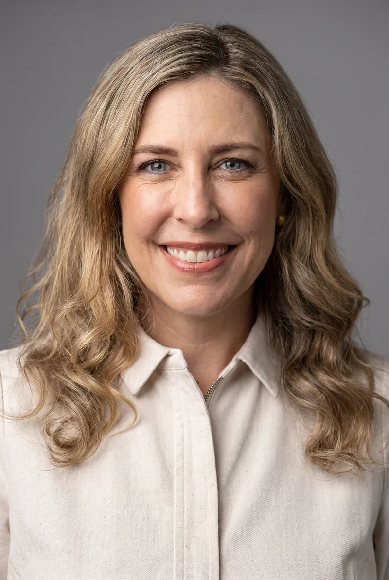 AI-generated portrait of Candy Hertz, keynote speaker