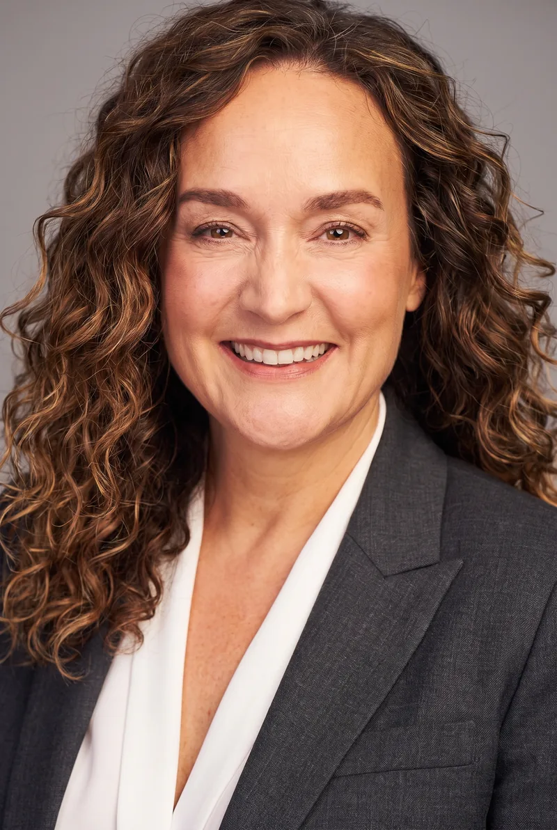 AI-generated portrait of Cathrine Mahoney, keynote speaker