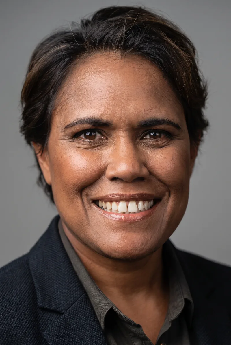AI-generated portrait of Cathy Freeman AC, keynote speaker