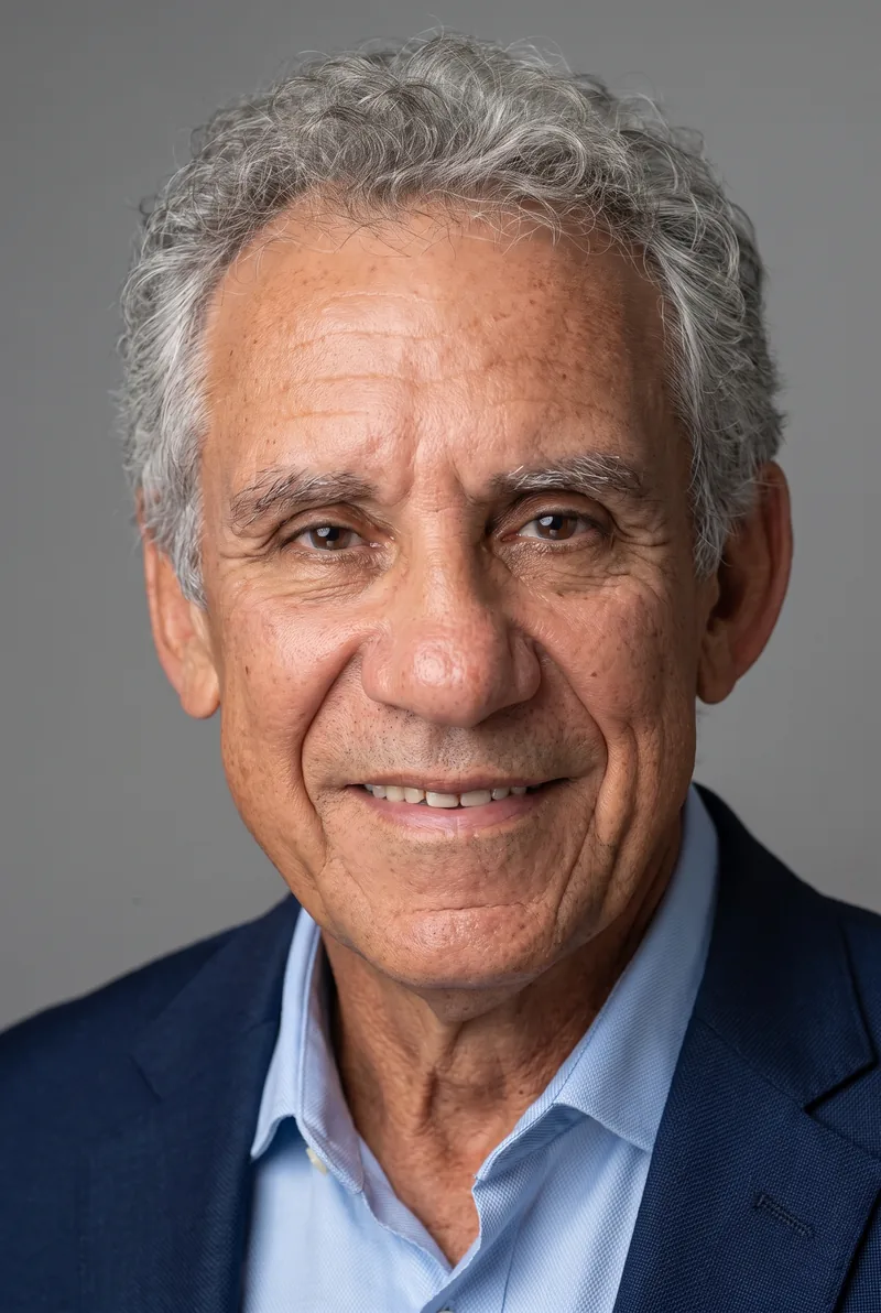 AI-generated portrait of Charlie King OAM, keynote speaker