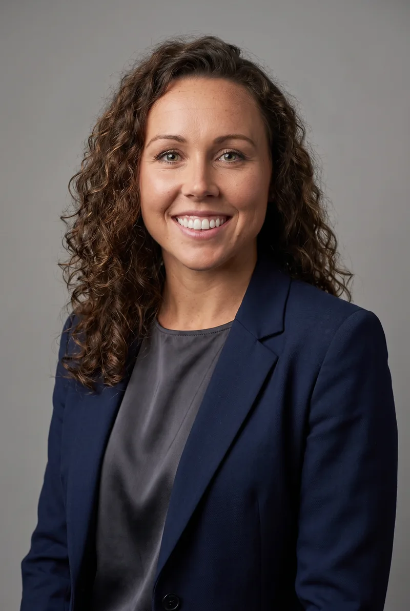 AI-generated portrait of Chloe Esposito OAM, keynote speaker
