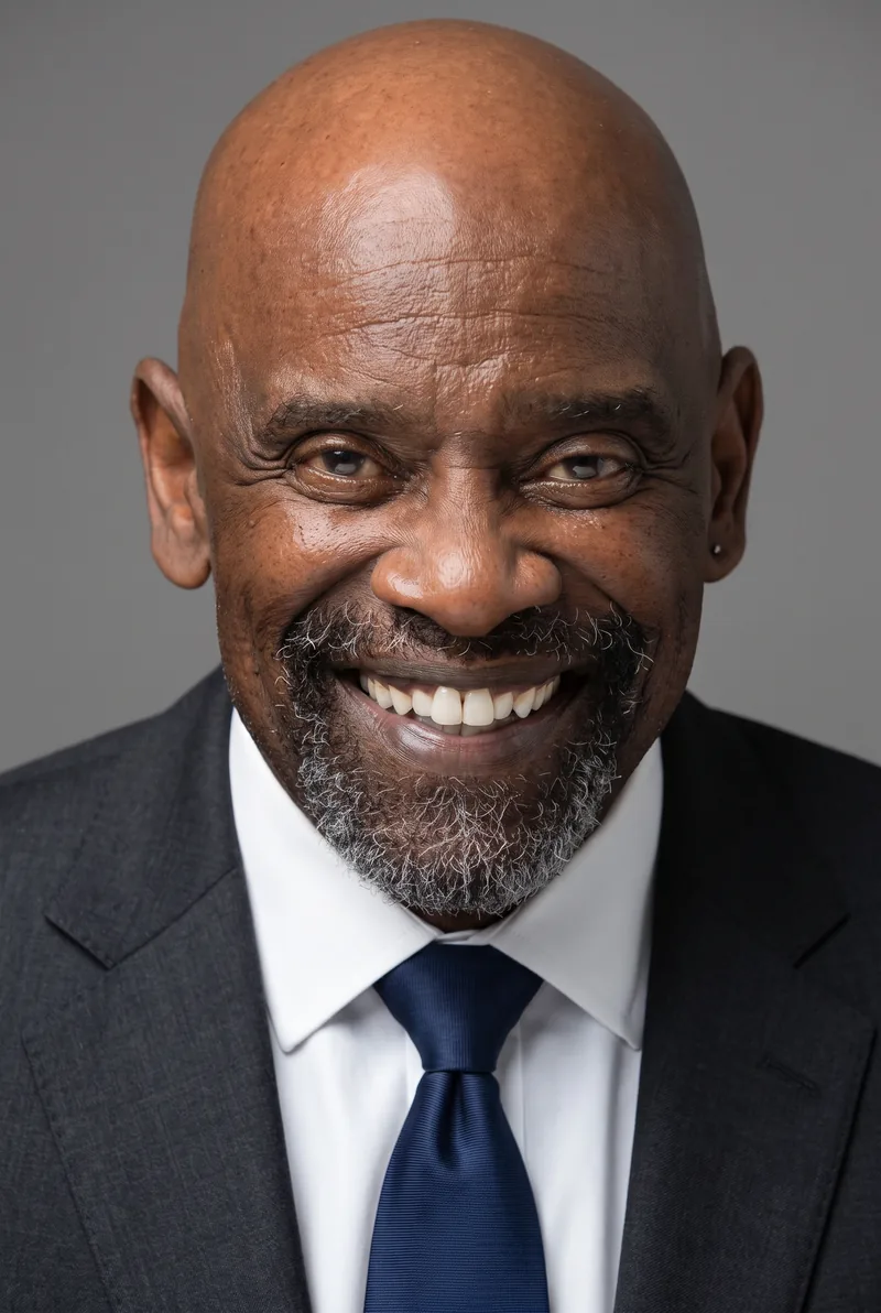 AI-generated portrait of Chris Gardner, keynote speaker