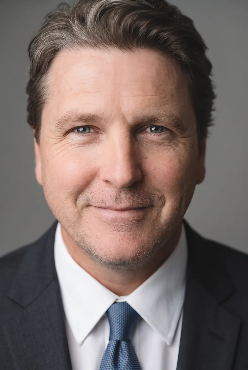 AI-generated portrait of Chris Radburn, keynote speaker