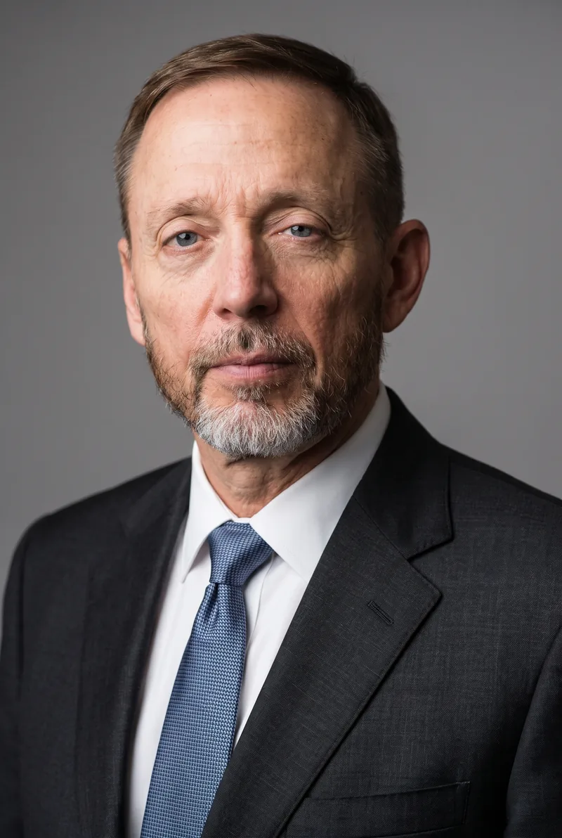 AI-generated portrait of Christopher Voss, keynote speaker