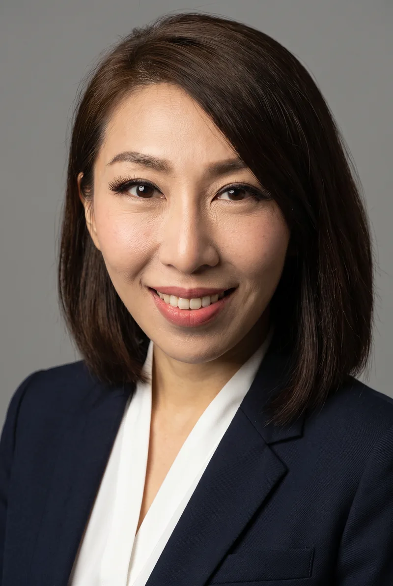 AI-generated portrait of Cindy Tien, keynote speaker