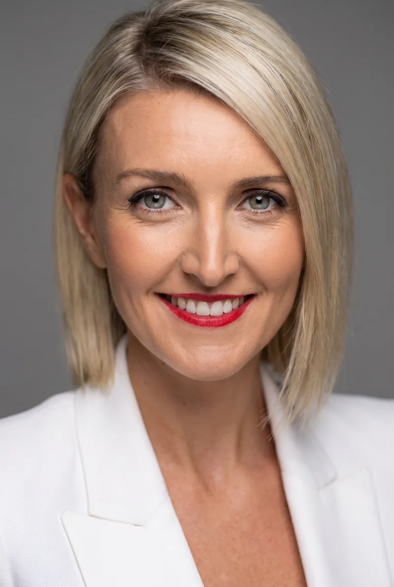AI-generated portrait of Claire Fabb, keynote speaker