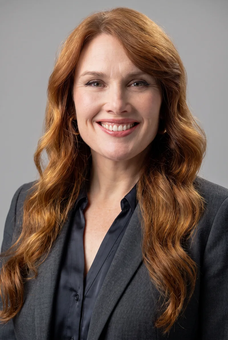 AI-generated portrait of Clare Bowditch, keynote speaker