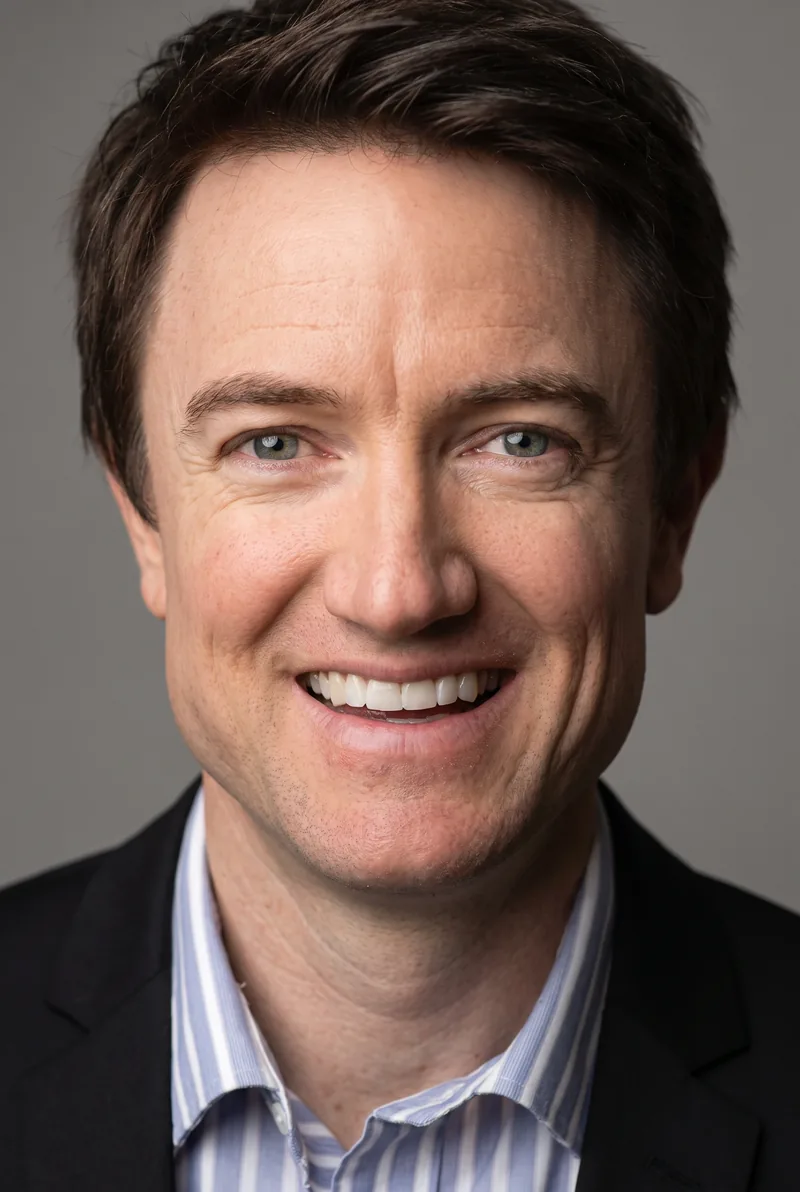 AI-generated portrait of Clint Paddison, keynote speaker