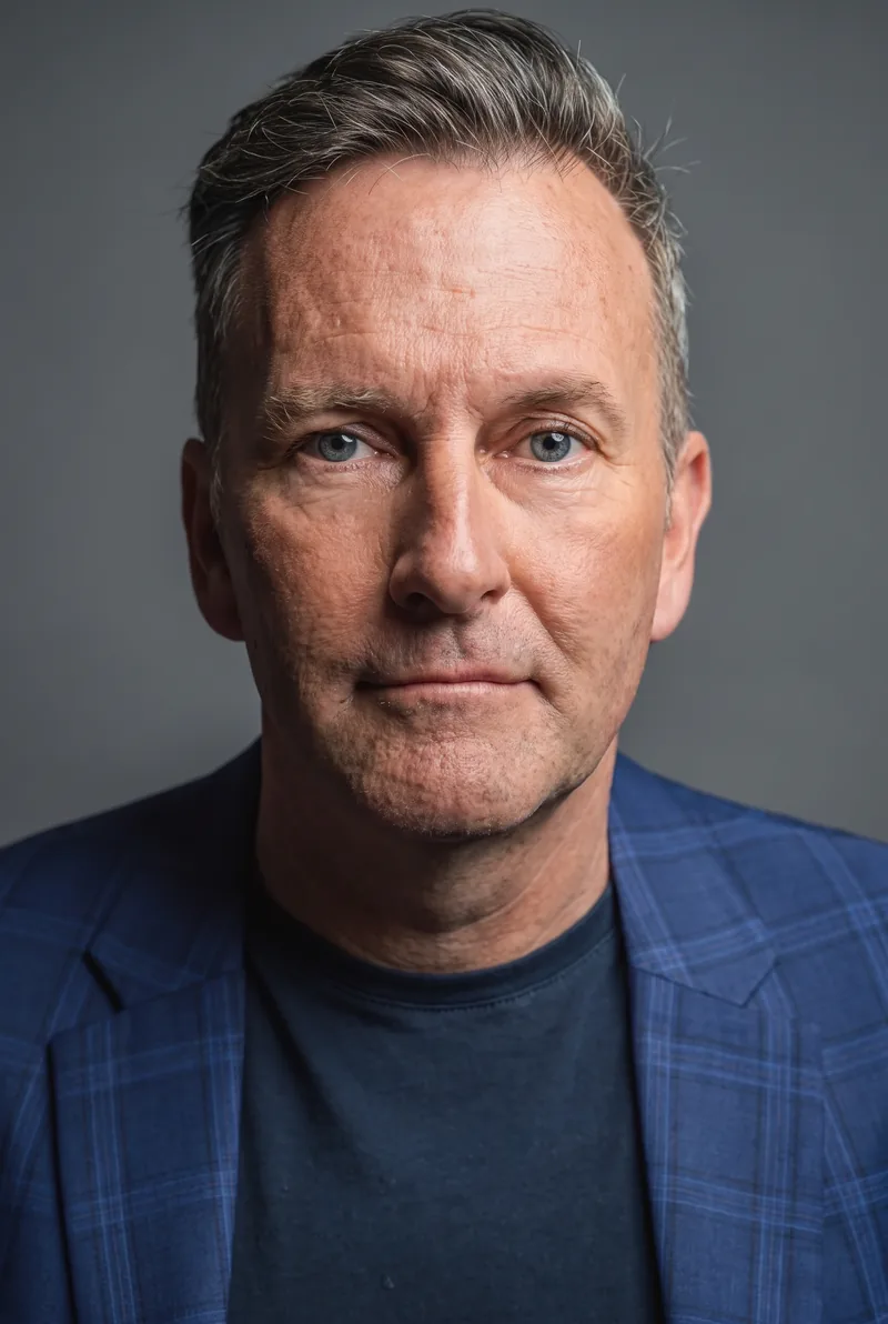 AI-generated portrait of Colin Lane, keynote speaker