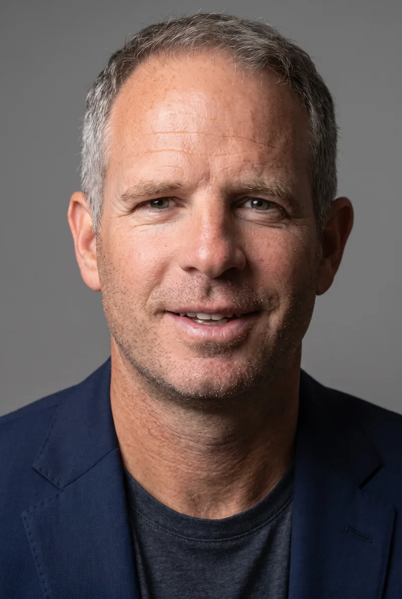 AI-generated portrait of Conrad Humphreys, keynote speaker