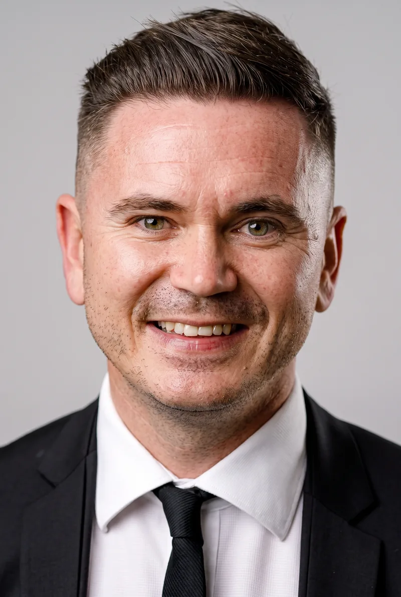 AI-generated portrait of Craig Hollywood, keynote speaker