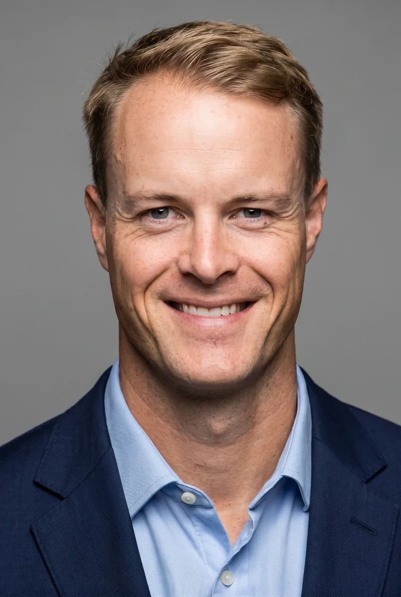 AI-generated portrait of Curtis McGrath OAM, keynote speaker