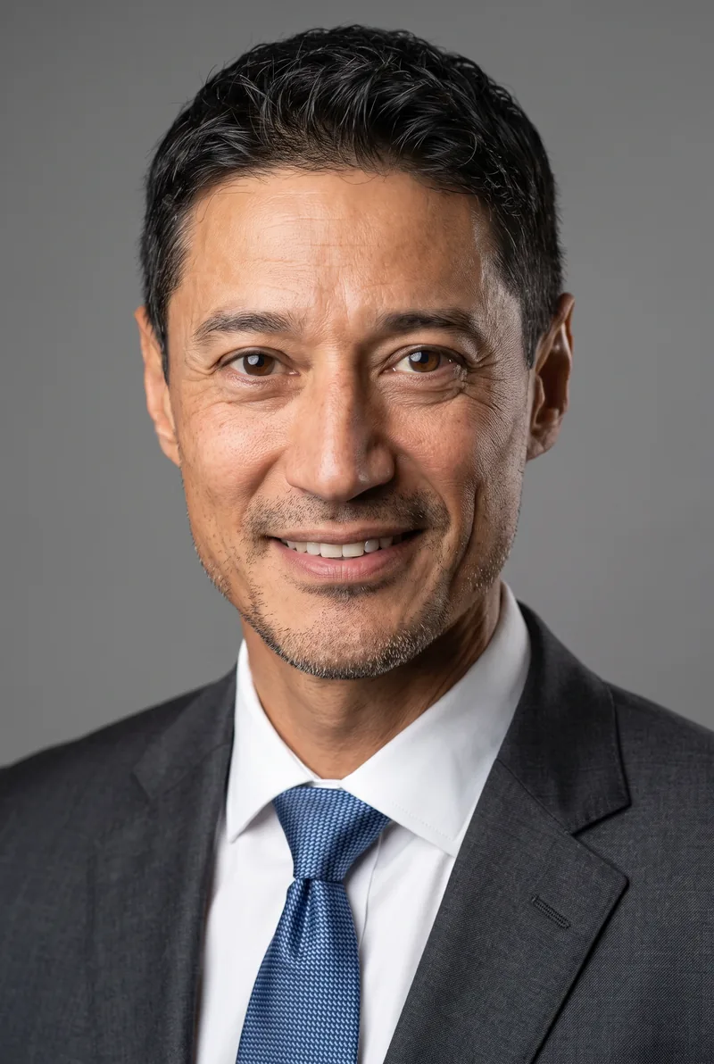 AI-generated portrait of Daniel Sih, keynote speaker