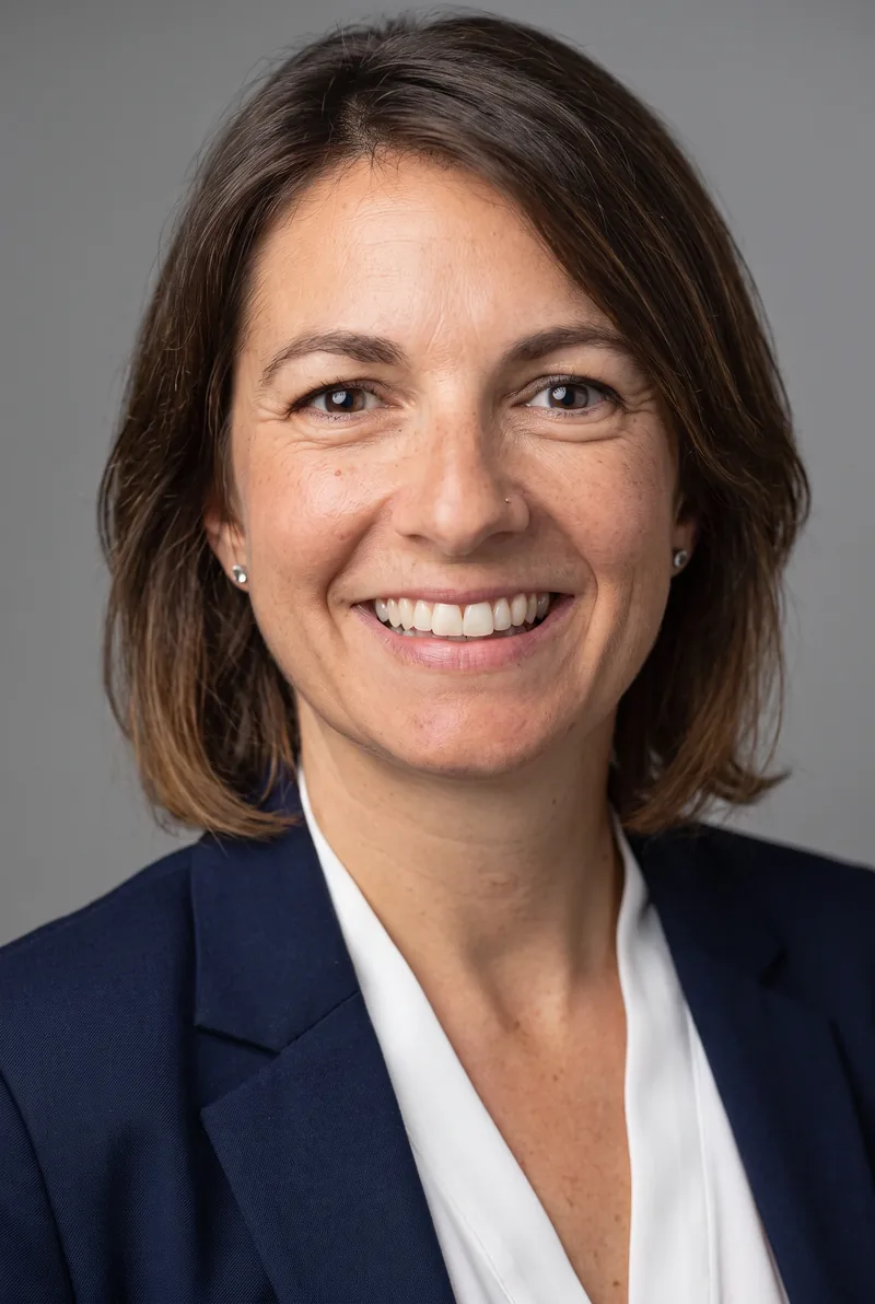 AI-generated portrait of Dara Simkin, keynote speaker