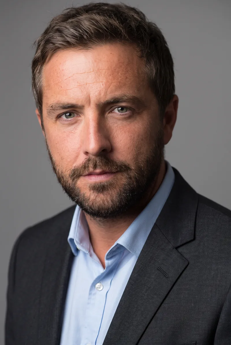 AI-generated portrait of Darren McMullen, keynote speaker