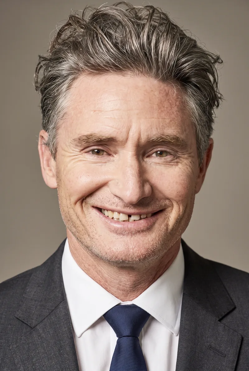 AI-generated portrait of Dave Hughes, keynote speaker